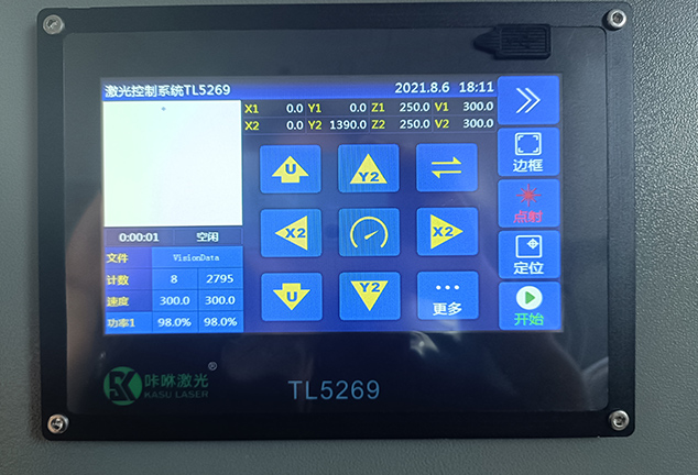 Special touch screen operation panel