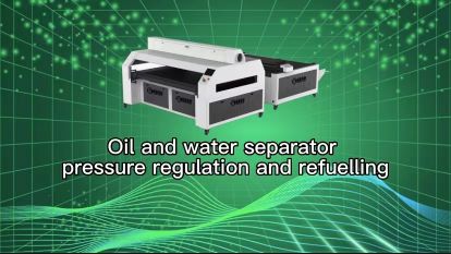 Oil and water separator pressure regulation, refuelling