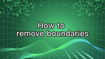 How to remove boundaries