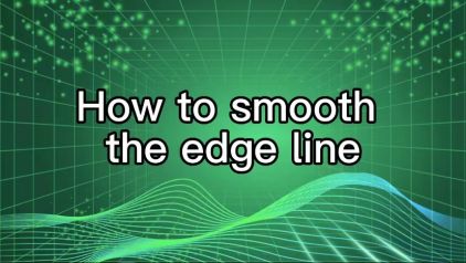 How to smooth the edge line