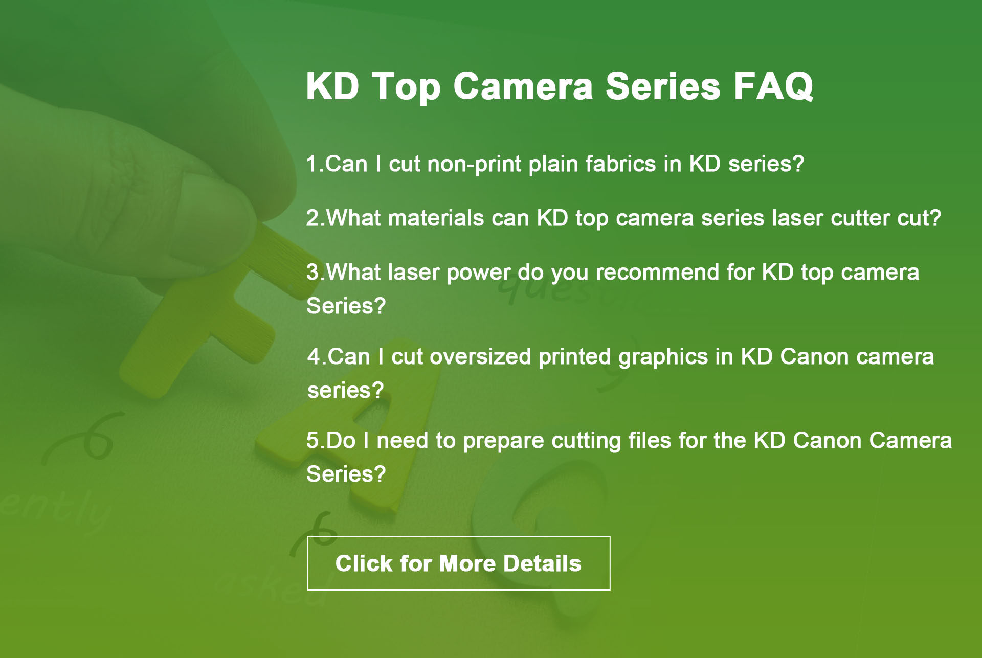 kd顶级相机系列常见问题解答
