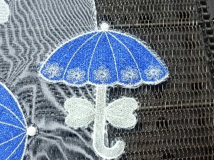 Laser Cut Towel Embroidered Umbrella